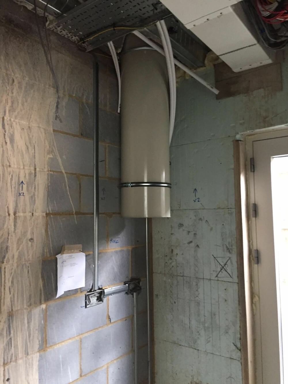 Whitstable LaundryShoot 300mm 3 Storey Installation whitstable4