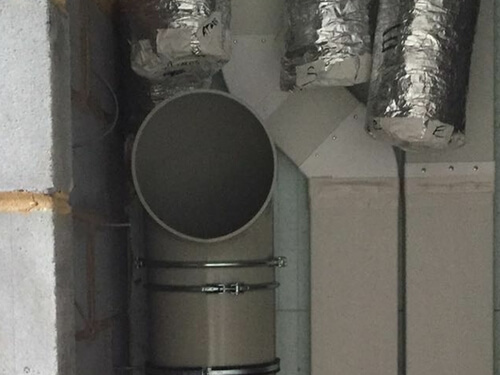 residential install Whitstable LaundryShoot 300mm 3 Storey Installation