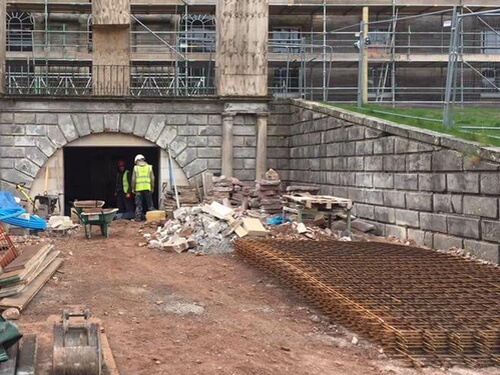 residential install Yester House, Edinburgh 350mm LaundryShoot